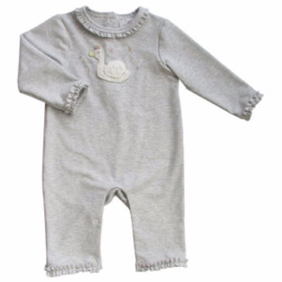 Albetta onesie with swan 3-6 months - Picture 1 of 7